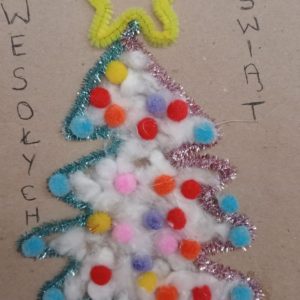 Świąteczne życzenia na papierze