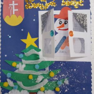 Świąteczne życzenia na papierze